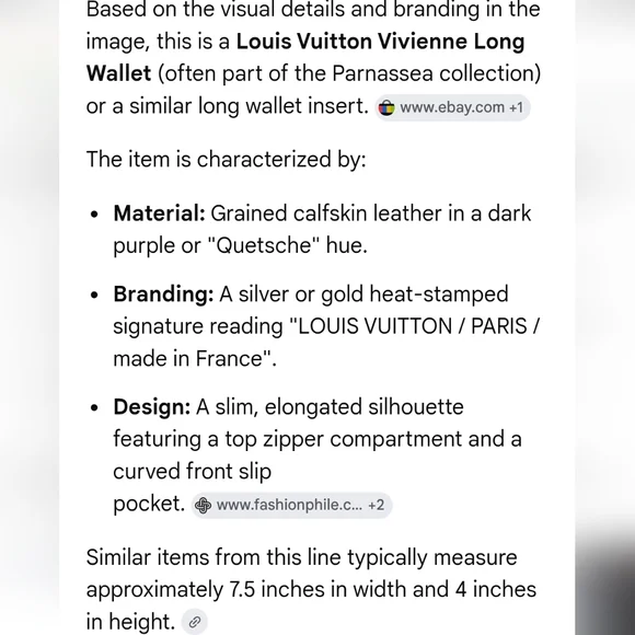 Louis Vuitton Vivienne Long Wallet - MSRP $2090 - Picture 9 of 11